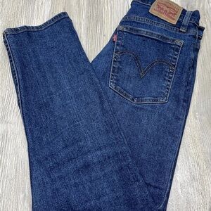 Levi's Women's Wedgie Dark Blue/Indigo Straight Leg Jeans